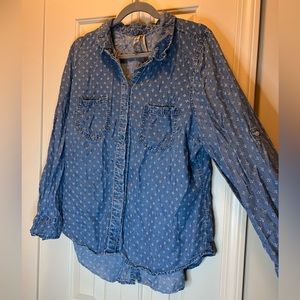 Textured Jean Shirt